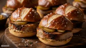 Mini-Leberkäse-Laugenburger