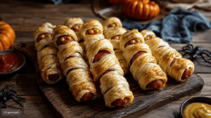 Mumien-Würstchen im Blätterteig