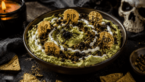 Zombie-Dip mit Nachos-Erde