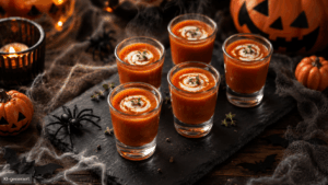 Blutige Tomatensuppen-Shots