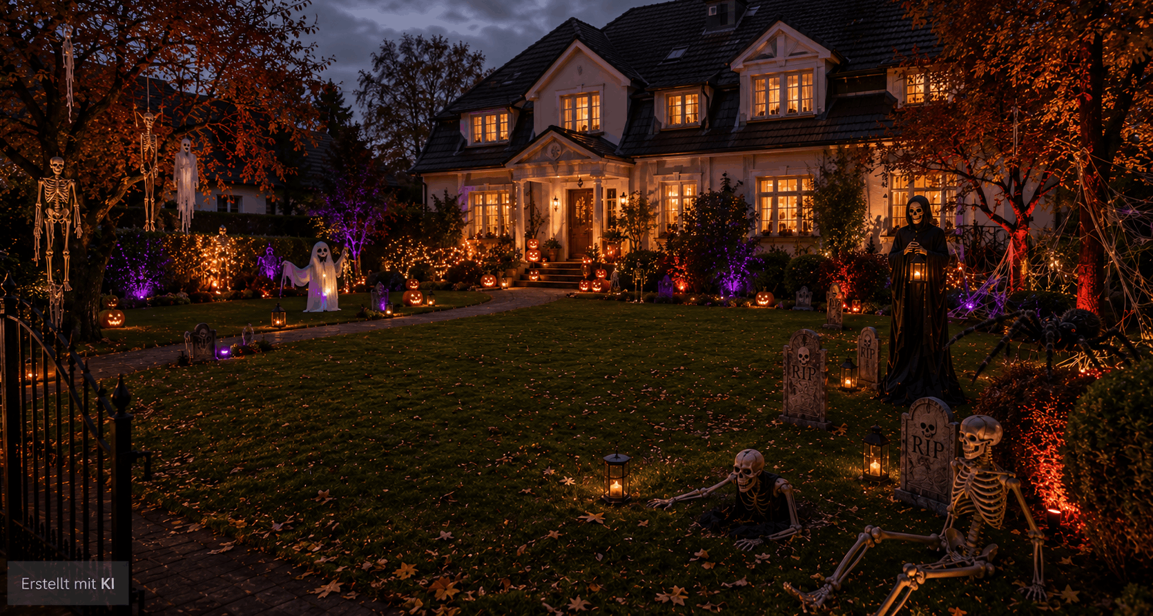 Halloween Deko Vorgarten