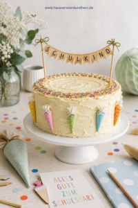 Runde Torte im Sprinkle-Kranz
