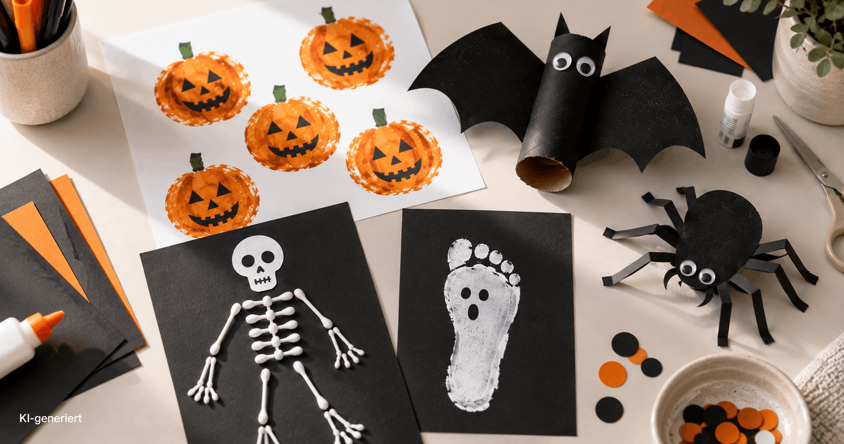 DIY Halloween Deko basteln mit Kindern