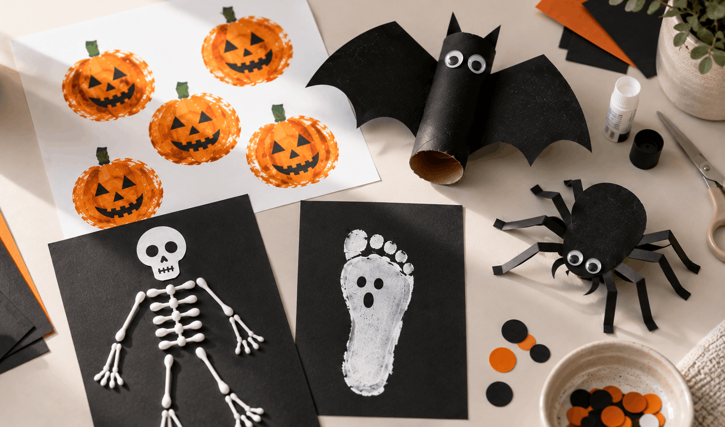 DIY Halloween Deko basteln mit Kindern