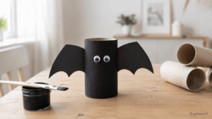 Fledermaus aus Papierrolle