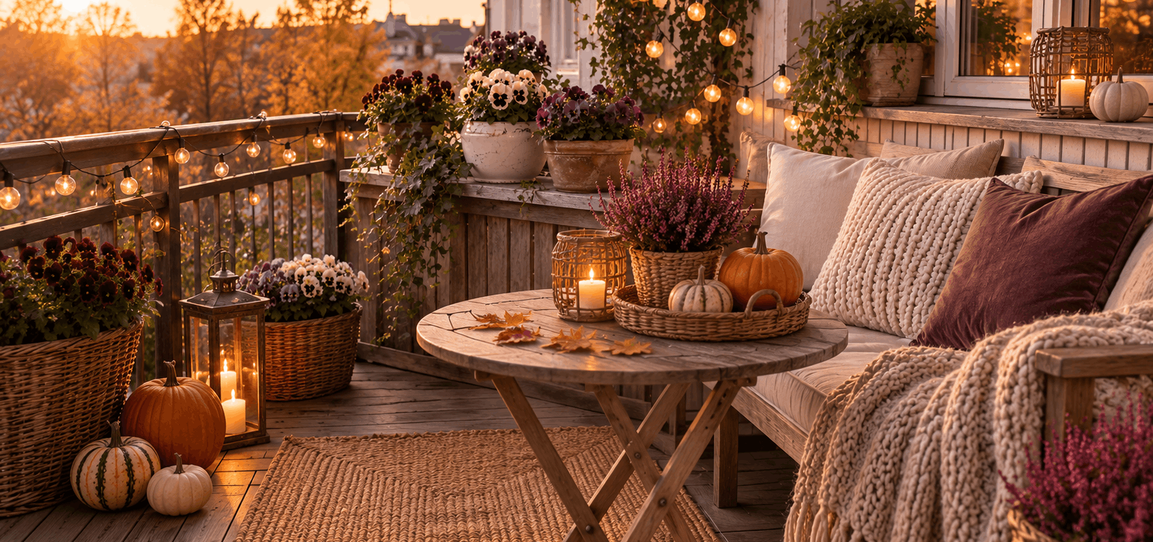 Herbstdeko Balkon