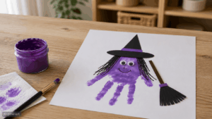 Hexe aus Handabdrücken