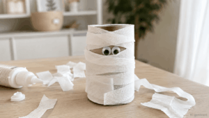 Mumie aus Toilettenpapierrolle