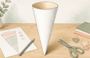 Schultüten DIY Schritt 1