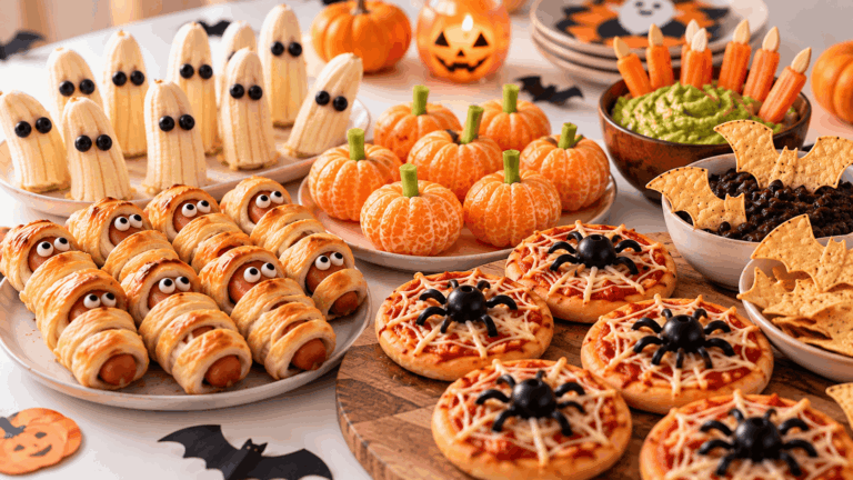 Gruselige Halloween-Snacks fürs Buffet